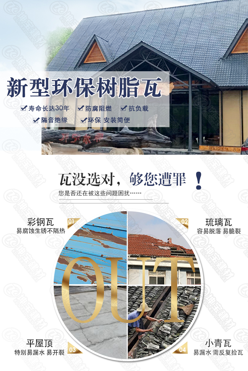合成树脂瓦屋顶