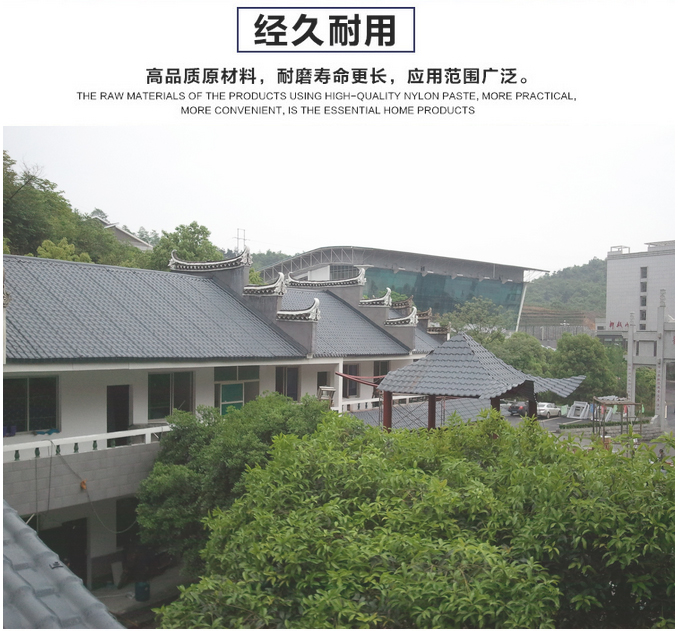 养老院树脂瓦效果图